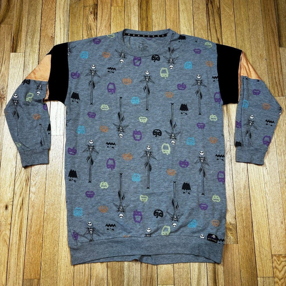 Disney The Nightmare Before Christmas Jack Skeleton Crew Neck Tim Burton XL